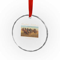 Buffalo Soldiers Black Cavalry 1866 Crystal Glass Ornament African American Military History Black History Gift