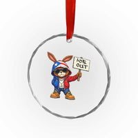 Bunny Ice Out Crystal Glass Ornament Protest Equality Puerto Rican Flag Hoodie