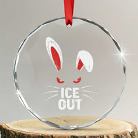 Bunny Ice Out Crystal Glass Ornament Resist FDT Anti Immigration Enforcement