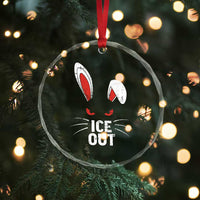 Bunny Ice Out Crystal Glass Ornament Resist FDT Anti Immigration Enforcement