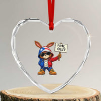 Bunny Ice Out Heart Crystal Glass Ornament Protest Equality Puerto Rican Flag Hoodie