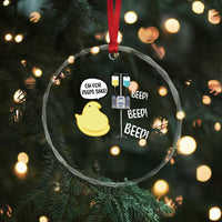 Bunny Nurse Crystal Glass Ornament Funny Peep Nursing Easter Nurse Gift - Wonder Print Shop