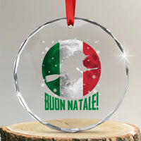 Buon Natale Italian Christmas Crystal Glass Ornament La Befana Italian Folklore Witch - Wonder Print Shop