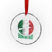 Buon Natale Italian Christmas Crystal Glass Ornament La Befana Italian Folklore Witch - Wonder Print Shop