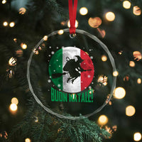 Buon Natale Italian Christmas Crystal Glass Ornament La Befana Italian Folklore Witch - Wonder Print Shop