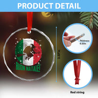 Buon Natale Italian Christmas Crystal Glass Ornament La Befana Italian Folklore Witch - Wonder Print Shop