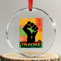 Burkina Faso Ibrahim Traoré Crystal Glass Ornament TS10
