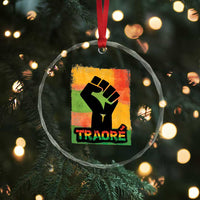 Burkina Faso Ibrahim Traoré Crystal Glass Ornament TS10