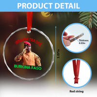 Burkina Faso Ibrahim Traoré Thomas Sankara Crystal Glass Ornament TS10