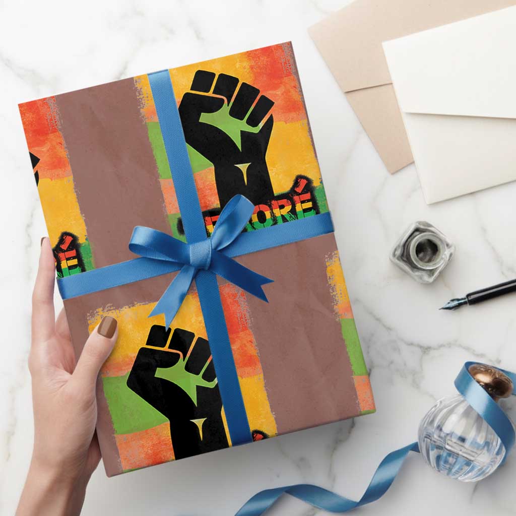 Burkina Faso Ibrahim Traoré Wrapping Paper Roll - Wonder Print Shop