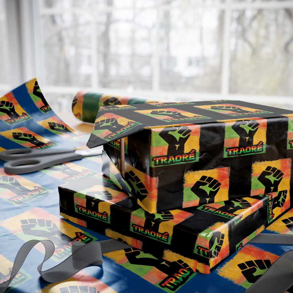 Burkina Faso Ibrahim Traoré Wrapping Paper Roll - Wonder Print Shop