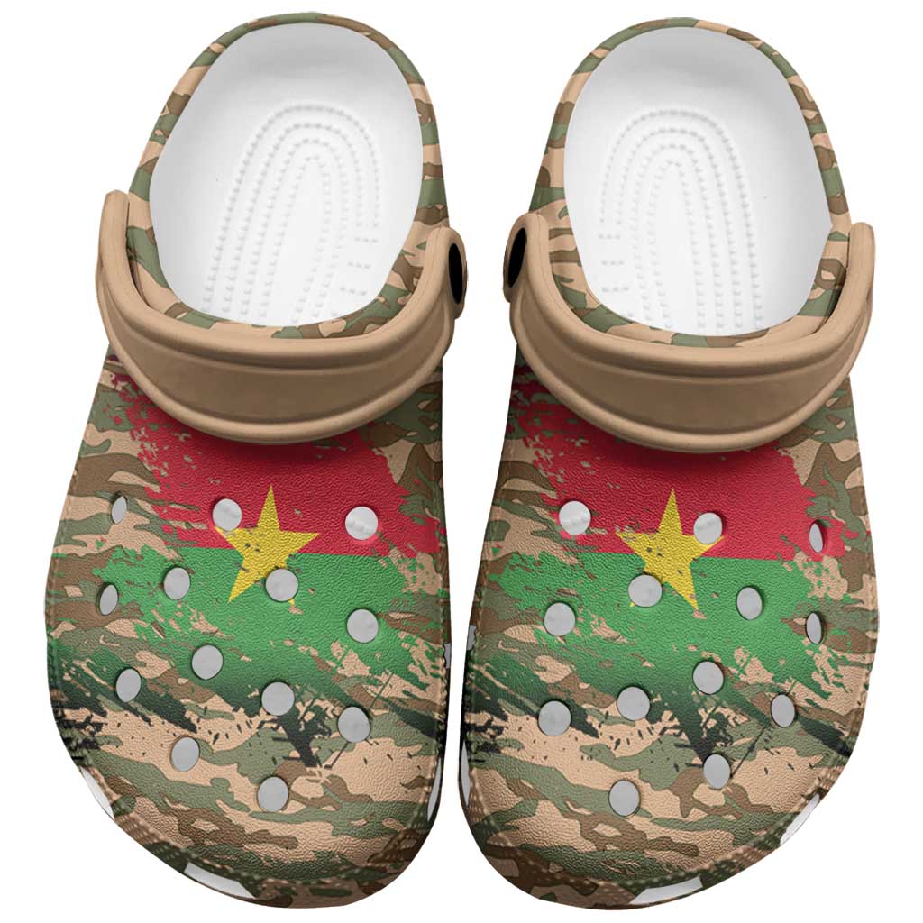 Burkina Faso Military Clogs Shoes Bravo Caption Traore! Viva Burkina Faso Nation! - Wonder Print Shop