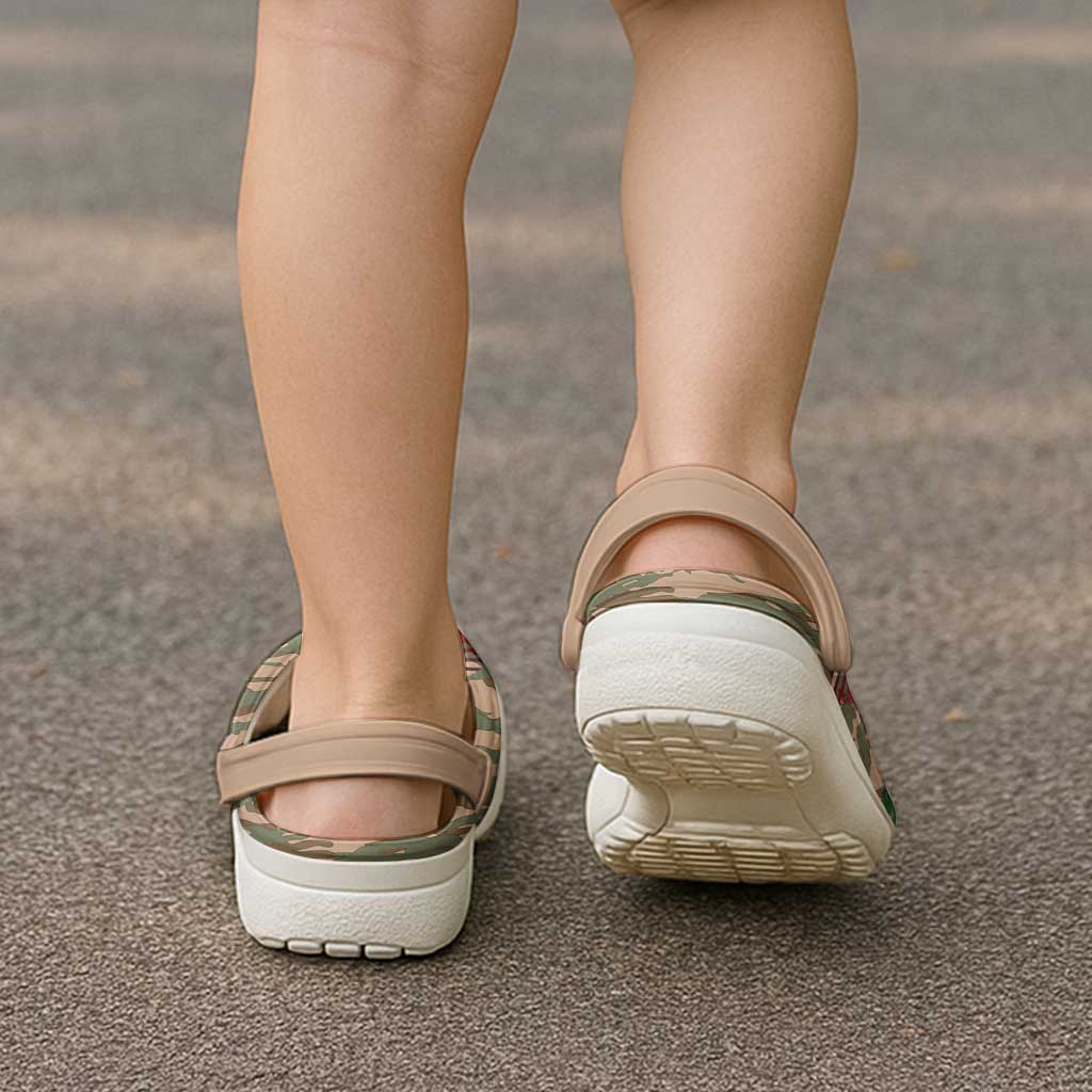 Burkina Faso Military Clogs Shoes Bravo Caption Traore! Viva Burkina Faso Nation! - Wonder Print Shop