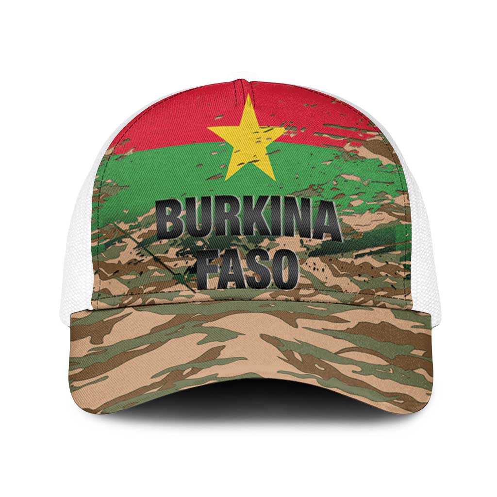 Burkina Faso Military Mesh Trucker Cap Bravo Caption Traore Viva Burkina Faso Nation - Wonder Print Shop