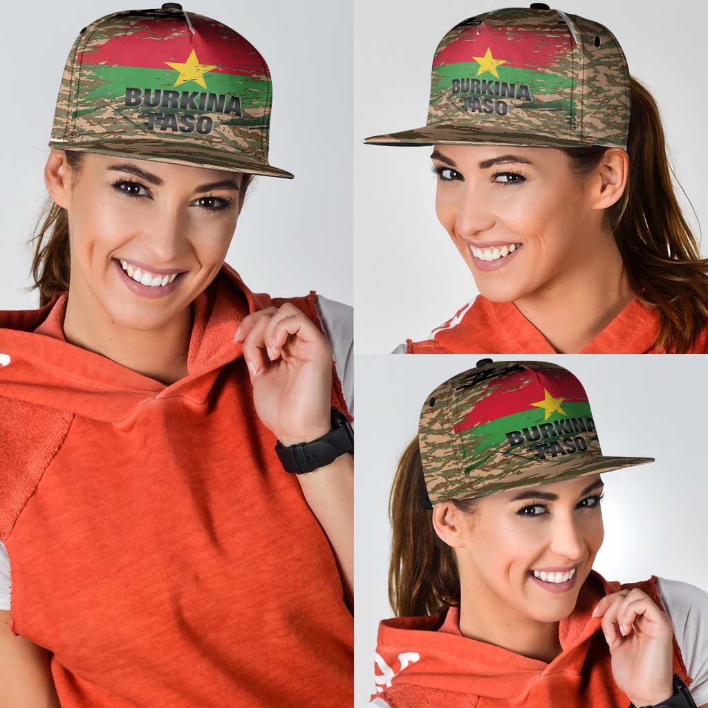 Burkina Faso Military Snapback Cap Bravo Caption Traore Viva Burkina Faso Nation - Wonder Print Shop