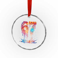 Burning Six Seven Crystal Glass Ornament Drip Fire Flame Meme
