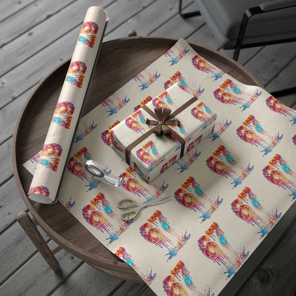 Burning Six Seven Wrapping Paper Roll Drip Fire Flame Meme
