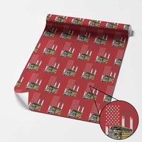 Bus Driver Patriotic Christian USA Flag Wrapping Paper Roll School Bus Driver