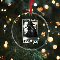 But Did You Try Leeches Plague Doctor Crystal Glass Ornament Funny Middle Age Medicines Gothic
