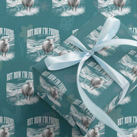 But Now I'm Found Wrapping Paper Roll Christian Faith Sheep