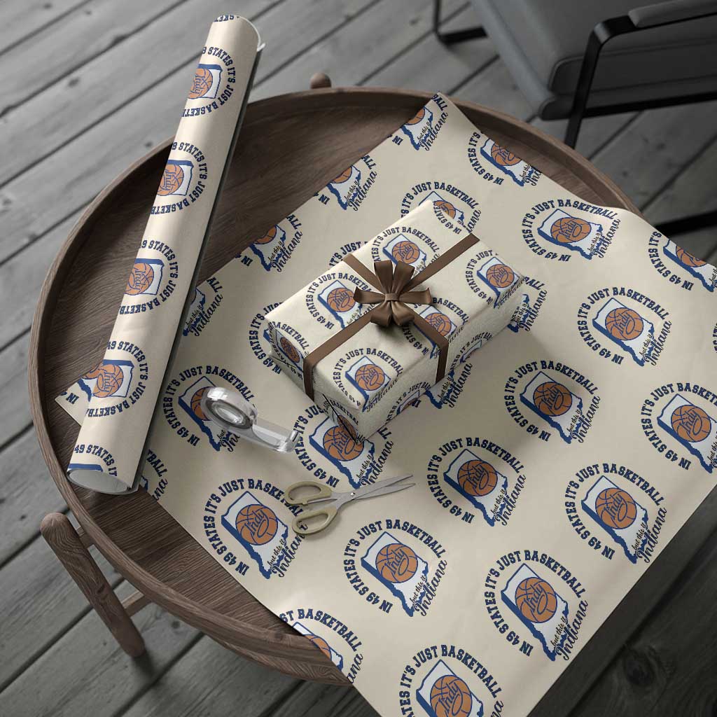 But This Is Indiana Basketball Wrapping Paper Roll Indy Hoops Pride Sport Lover