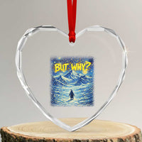 But Why Penguin Heart Crystal Glass Ornament Starry Night Van Gogh Nihilist Penguin Hiking