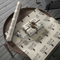 But Why Penguin Wrapping Paper Roll Not All Who Wander Are Lost