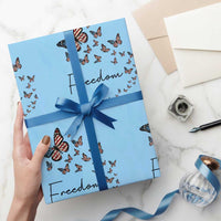 Butterfly Of Freedom American Pride Wrapping Paper Roll