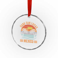 Cabo San Lucas Mexico Crystal Glass Ornament Beach Summer Vacation Family Trip Retro 70s - Wonder Print Shop