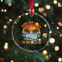 Cabo San Lucas Mexico Crystal Glass Ornament Beach Summer Vacation Family Trip Retro 70s - Wonder Print Shop