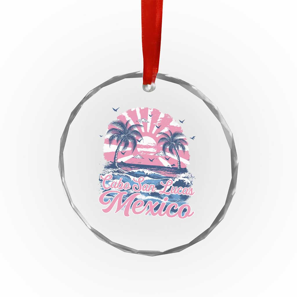 Cabo San Lucas Mexico Crystal Glass Ornament Vintage Retro Beach Summer Vacation Family Trip - Wonder Print Shop