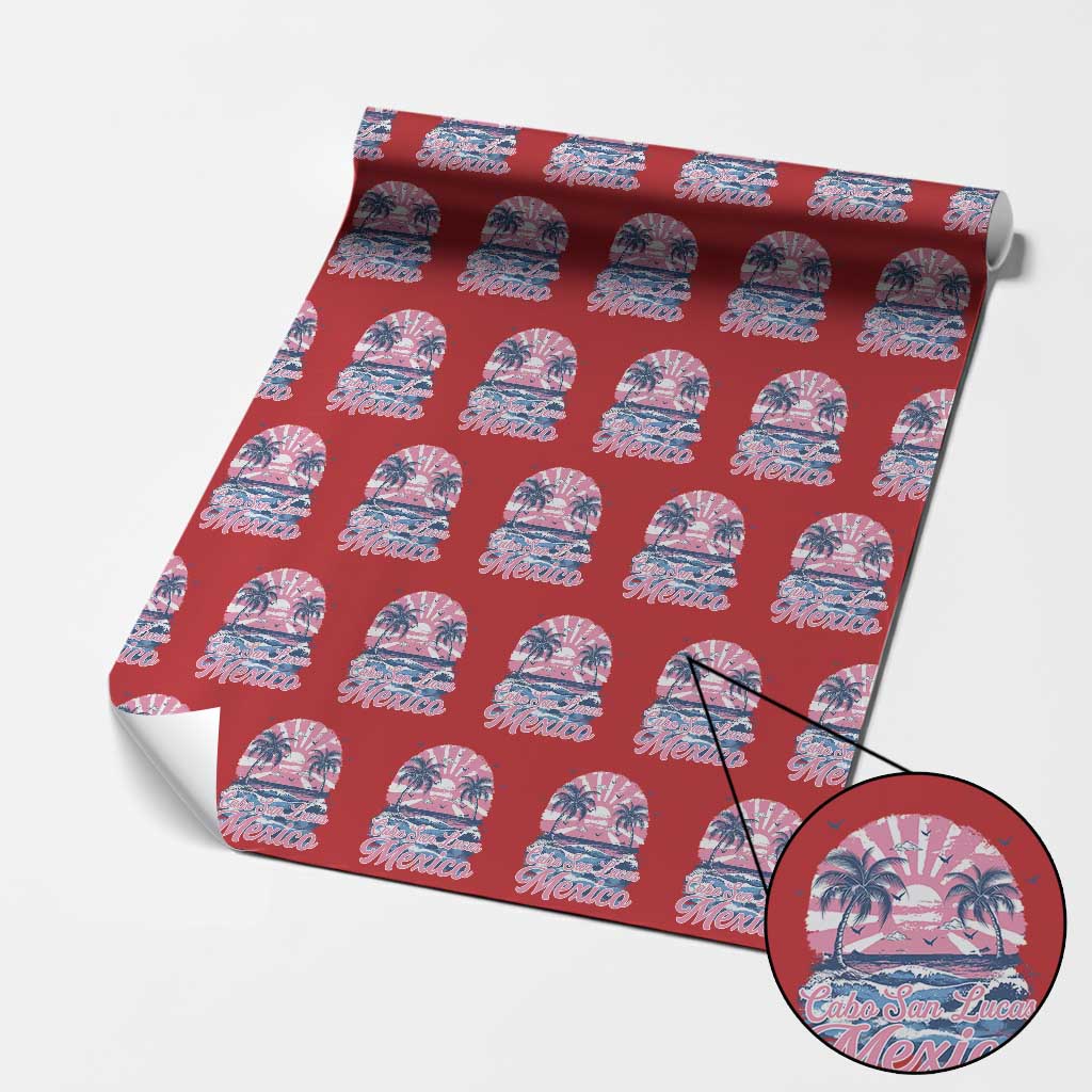 Cabo San Lucas Mexico Wrapping Paper Roll Vintage Retro Beach Summer Vacation Family Trip - Wonder Print Shop