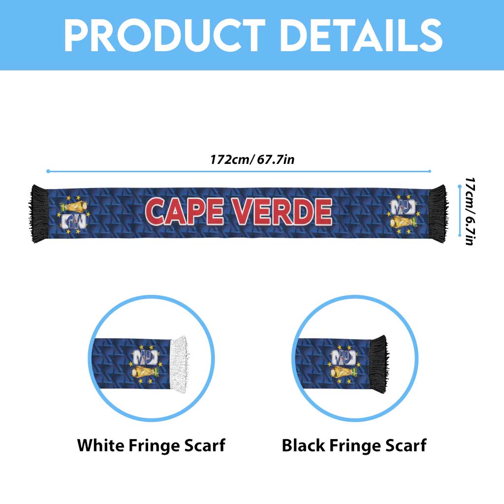 Cabo Verde Football 2026 Soccer Scarf Road To Glory