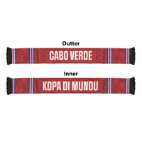 Cabo Verde Kopa di Mundu Soccer Scarf Atlantic Waves Red Edition