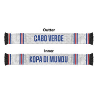 Cabo Verde Kopa di Mundu Soccer Scarf Atlantic Waves White Edition