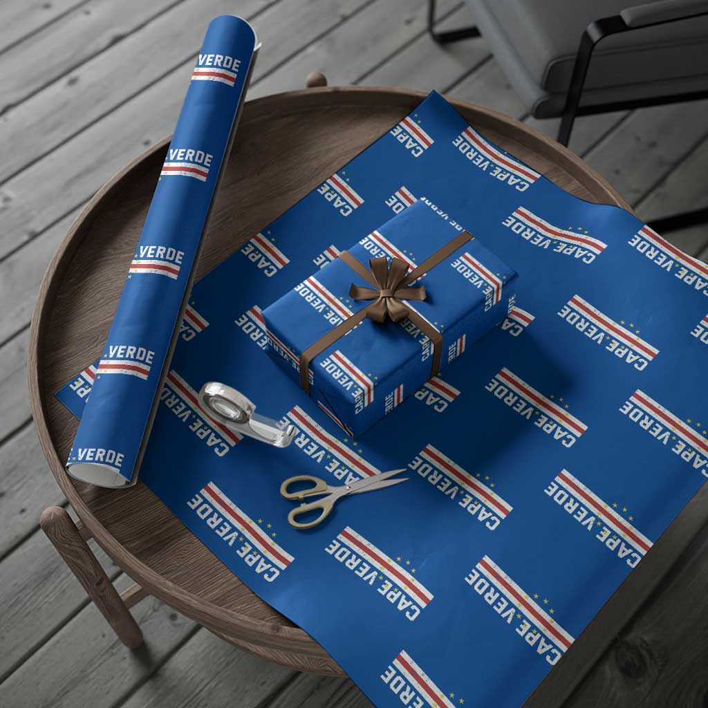 Cabo Verde Pride Vintage Jersey Cape Verdean Flag Wrapping Paper Roll