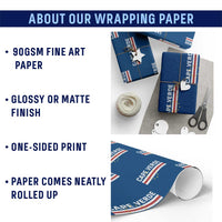 Cabo Verde Pride Vintage Jersey Cape Verdean Flag Wrapping Paper Roll