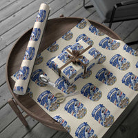 Cabo Verde Tubarões Azuis Soccer Pride Wrapping Paper Roll Cape Verde Blue Sharks Football Fans