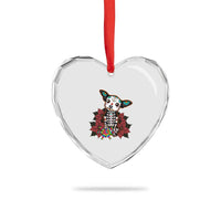 Calavera Chihuahua Heart Crystal Glass Ornament Pinata Dia De Los Muertos Mexican - Wonder Print Shop