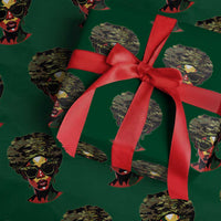 Camo African American Women Juneteenth Celebrating Black Freedom Day Wrapping Paper Roll