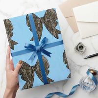 Camo Coquette Bow Duck Hunting Wrapping Paper Roll Retro Camouflage
