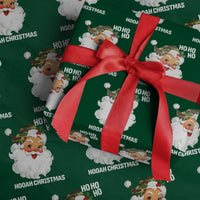 Camo Santa Christmas Wrapping Paper Roll Ho Ho Ho Hooah Christmas - Wonder Print Shop