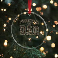 Camouflage Promoted To Dad Est 2026 Crystal Glass Ornament Camo Pregnancy Announcement Graphic