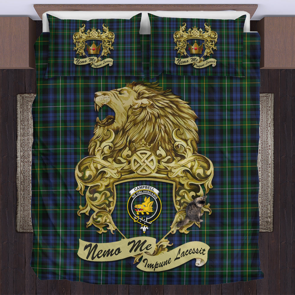 campbell-of-argyll-01-tartan-bedding-set-motto-nemo-me-impune-lacessit-with-vintage-lion-family-crest-tartan-plaid-duvet-cover-scottish-tartan-plaid-comforter-vintage-style