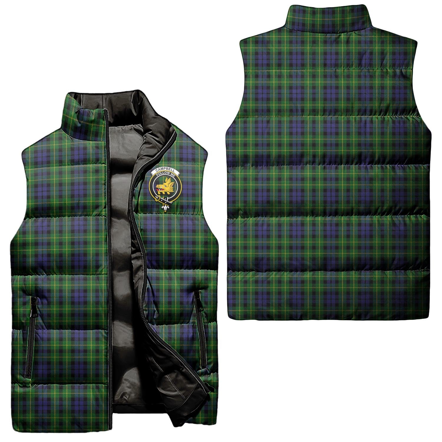 campbell-of-breadalbane-clan-puffer-vest-family-crest-plaid-sleeveless-down-jacket