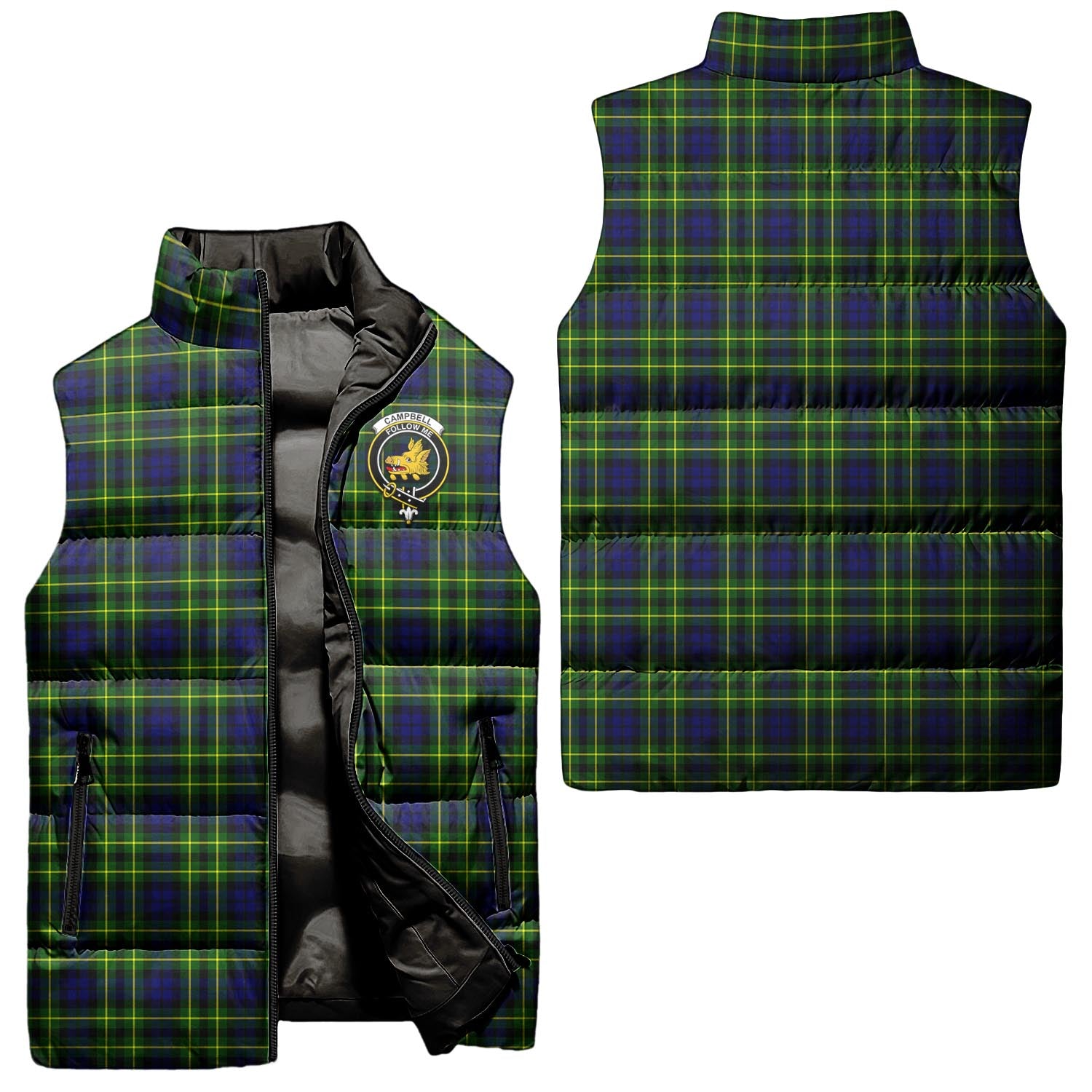 campbell-of-breadalbane-modern-clan-puffer-vest-family-crest-plaid-sleeveless-down-jacket