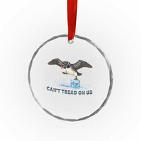 Can Not Tread On Us Minnesota Loon Crystal Glass Ornament Anti ICE MN Protest