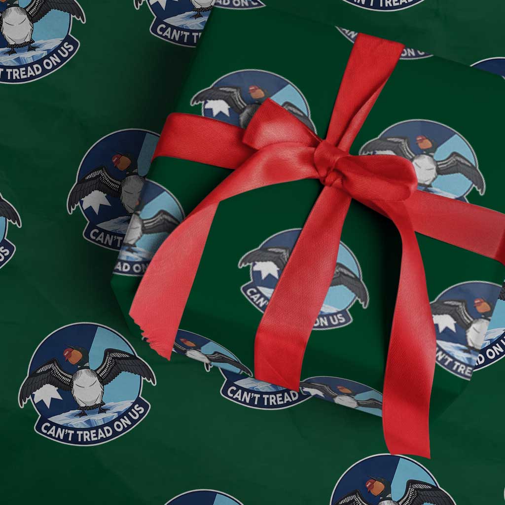 Can Not Tread On Us Wrapping Paper Roll Common Loon No Ice Please