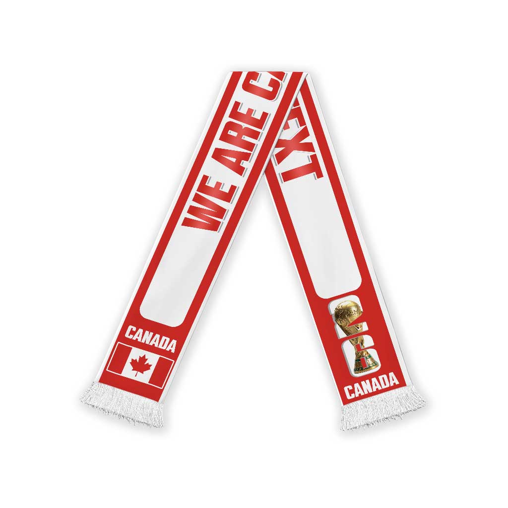 Canada 2026 Football Personalized Soccer Scarf Go Maple Leaf