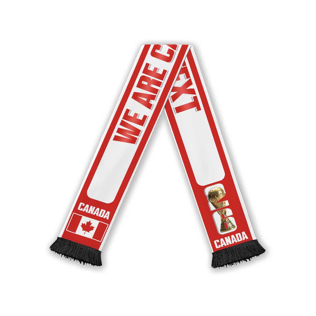 Canada 2026 Football Personalized Soccer Scarf Go Maple Leaf